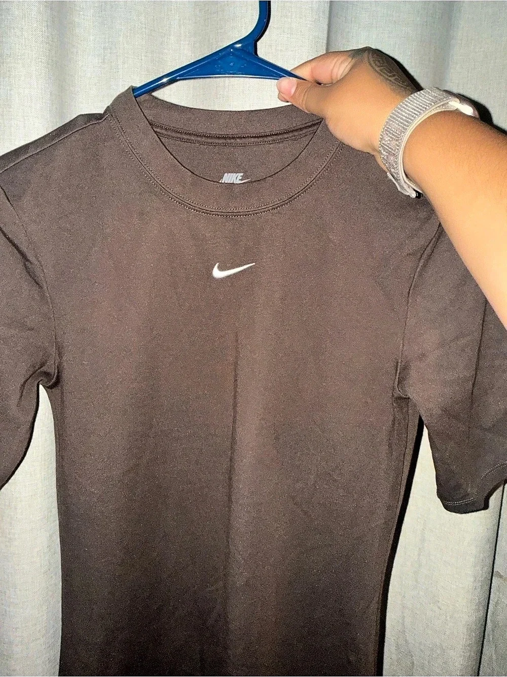 Nike Sportswear Essential Tight Midi Dress Brown Like New